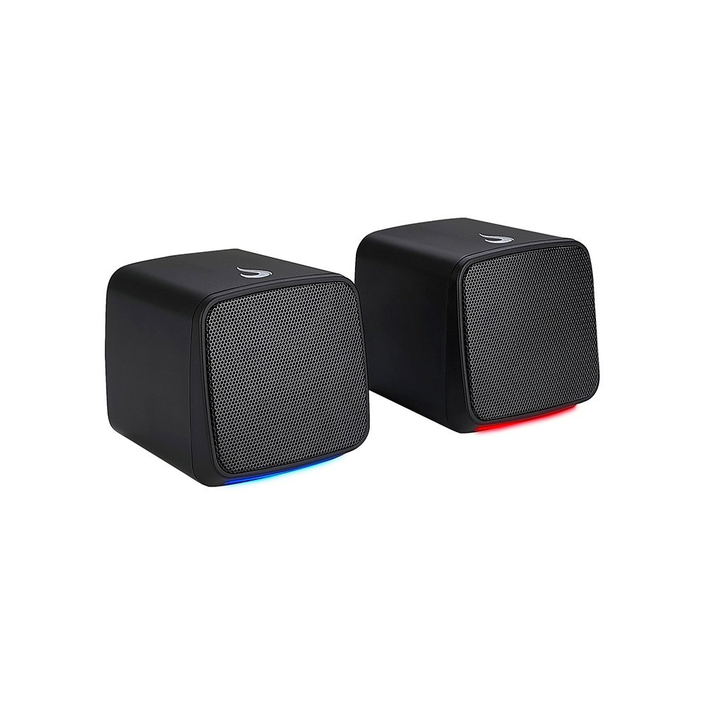 Caixa de Som Gamer Rise Mode Aura Sound S1, RGB Rainbow, 3W*2, Preto - RM-SP-01-RGB - view 2